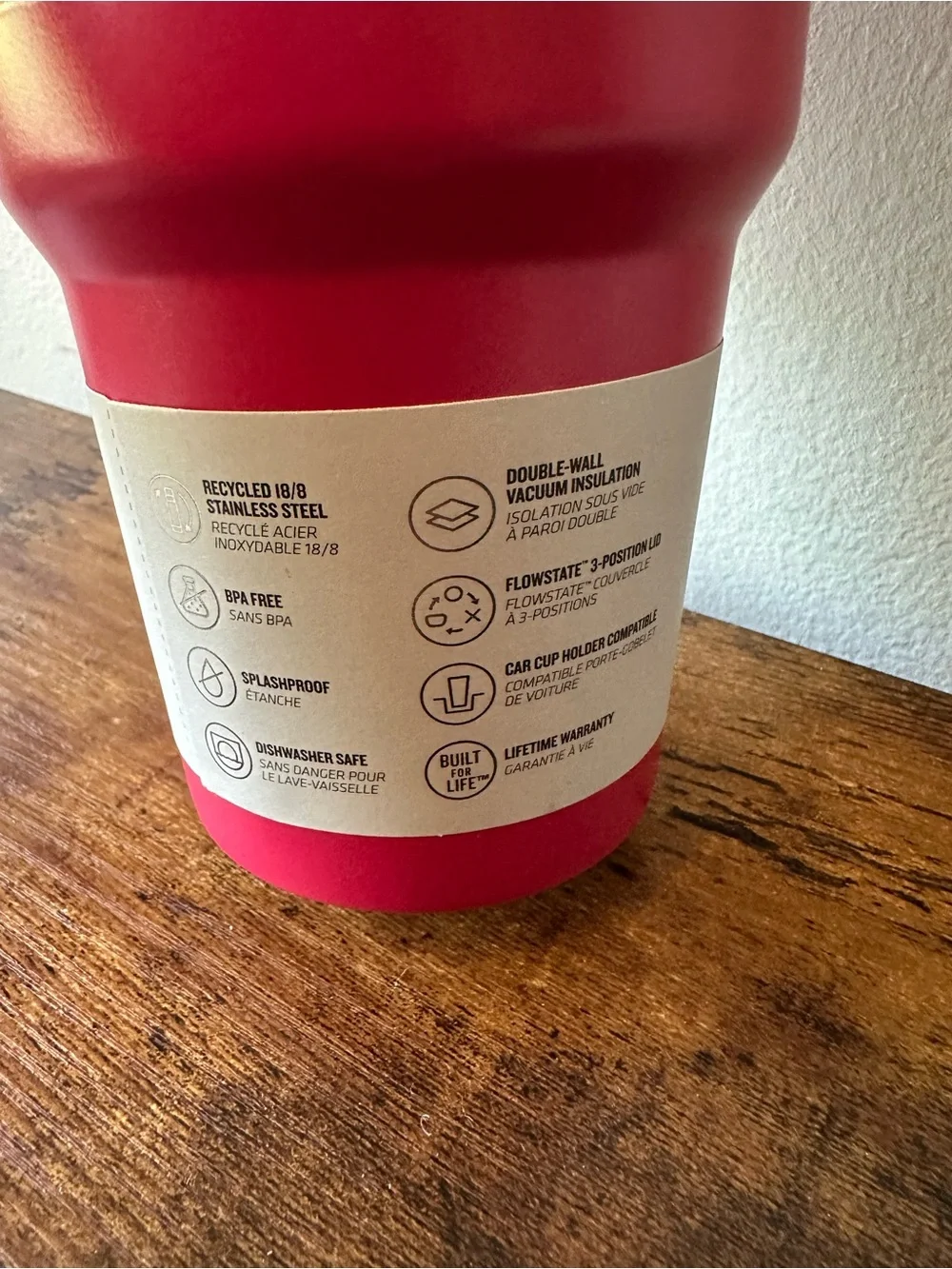 Stanley Retro Style Quencher H2.0 Tumbler Cup Lid & Straw Pink Orange 30oz NWT